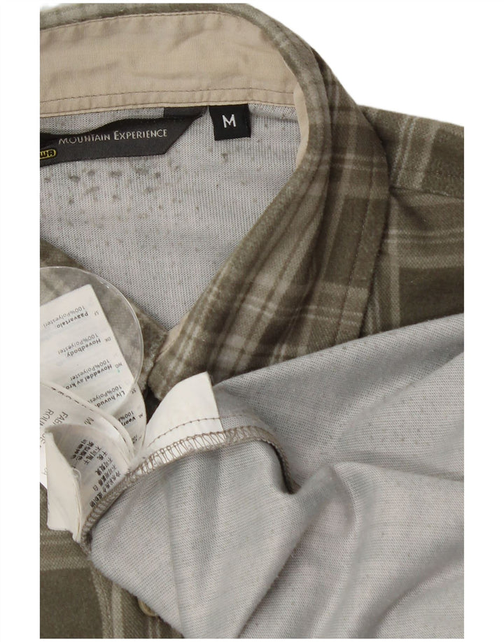 Mountain Experience Chemise polaire pour homme en polyester à carreaux kaki moyen