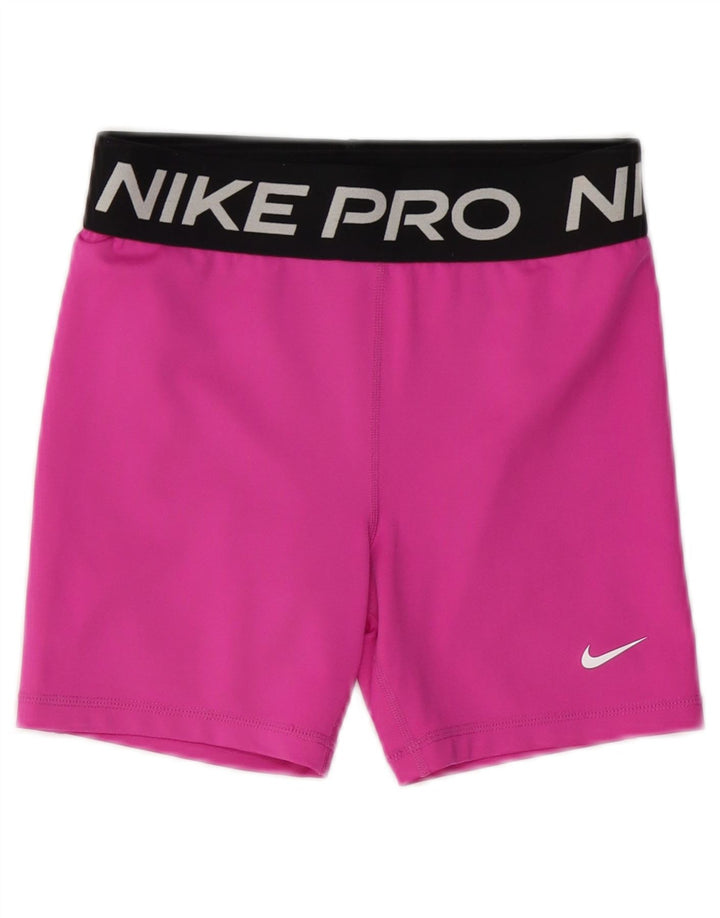 NIKE Short de sport Dri Fit Graphic pour fille 13-14 ans XL Rose Colorblock