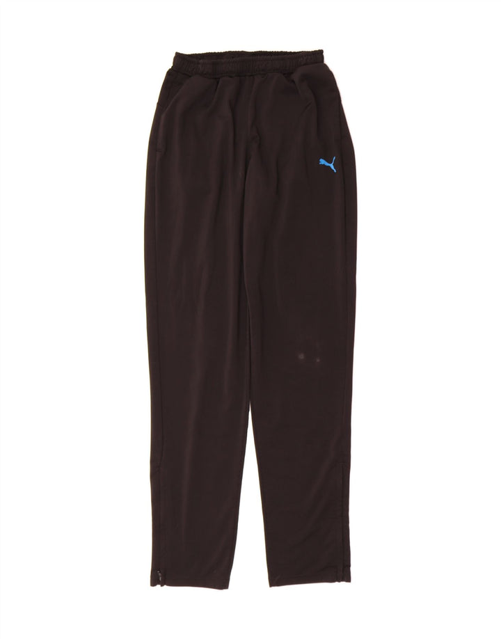 PUMA Boys Tracksuit Trousers 15-16 Years  Black Polyester Vintage Puma and Second-Hand Puma from Messina Hembry 