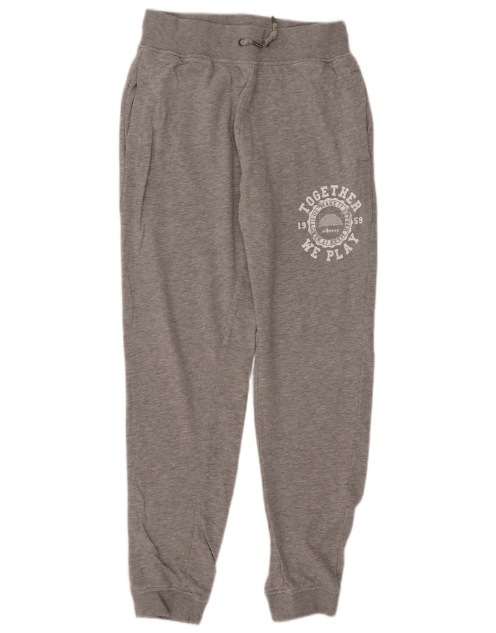 ELLESSE Pantalon de Survêtement Graphique Joggers Homme Gris Moyen Moucheté