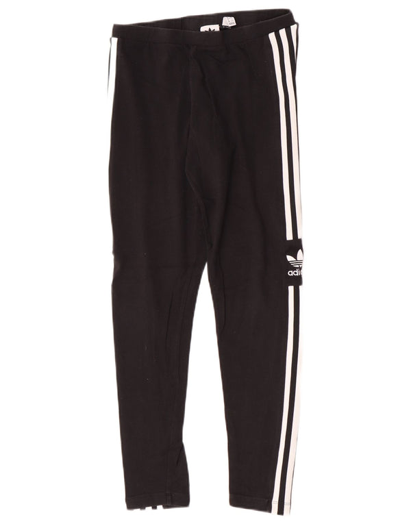Adidas Leggings graphiques pour femmes UK 12 coton noir moyen