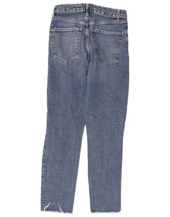 ZARA Jean slim effet vieilli pour femme EU 36 XS W26 L26 Bleu