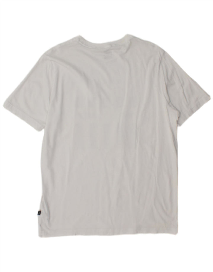 Puma T-Shirt Graphique Homme Blanc Moyen Coton