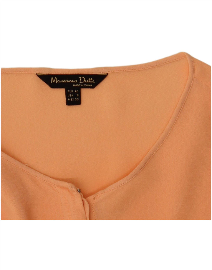 Massimo Dutti Chemisier transparent pour femme EU 40 Orange moyen