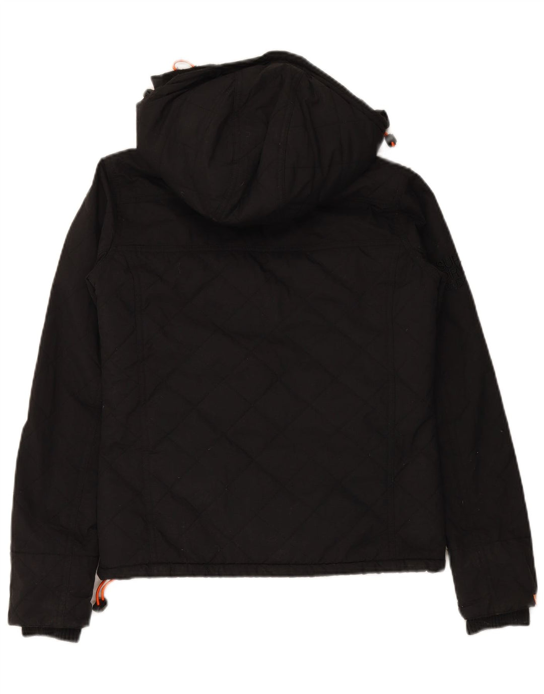 SUPERDRY Veste coupe-vent à capuche Windcheater pour femme UK 10 Small Noir