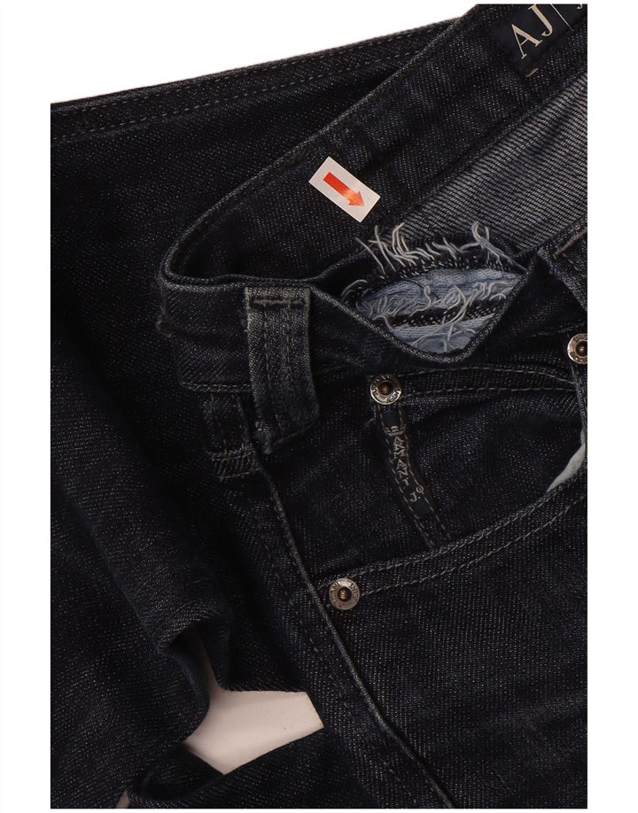 Armani Femme Jean Droit W26 L32 Bleu Marine Coton