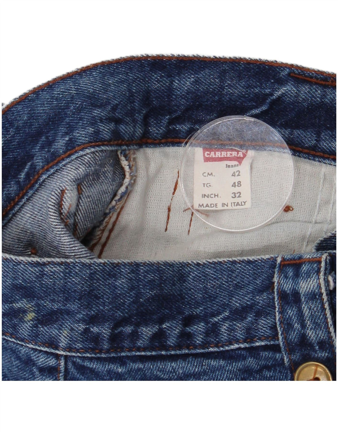 Carrera Jean Droit W32 L26 Bleu Coton Homme