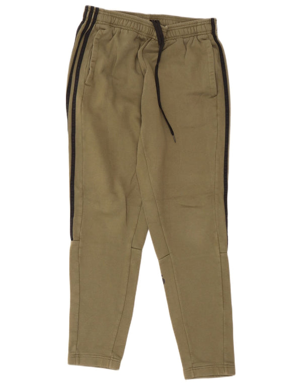 Adidas Pantalon de survêtement graphique en coton kaki moyen pour homme
