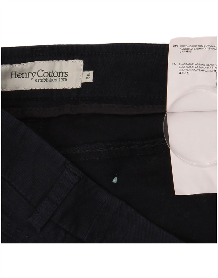 Henry Cottons Pantalon chino slim pour femme EU 38 Medium W28 L28 Bleu marine