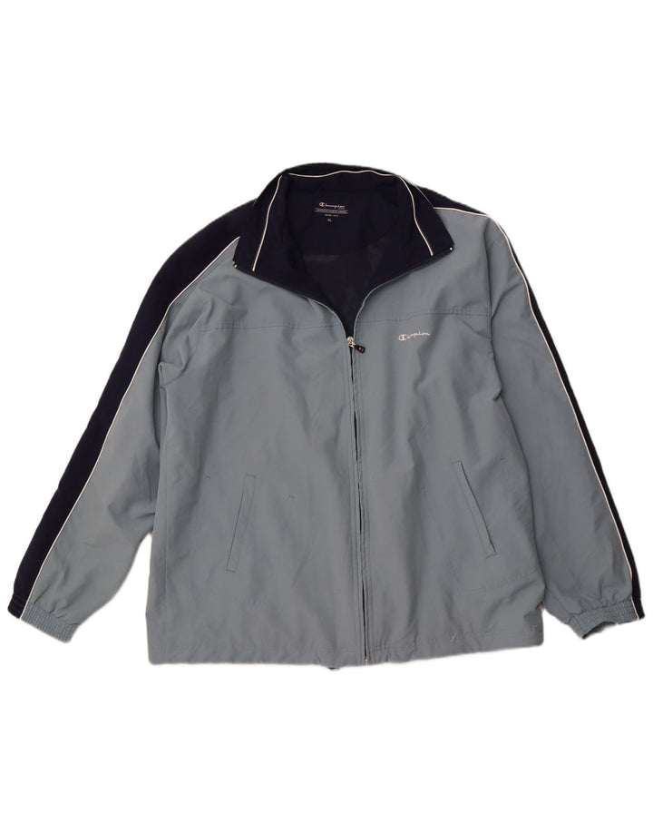 CHAMPION Veste de Survêtement Homme XL Bleu Colorblock Polyester