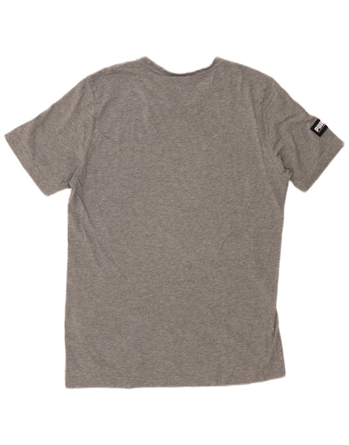 PUMA T-Shirt Graphique Homme Gris Moyen