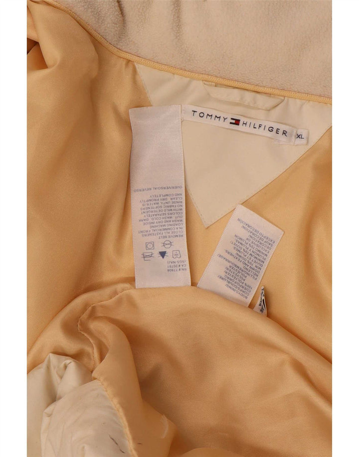 Tommy Hilfiger Manteau rembourré pour femme UK 18 XL Blanc Polyester