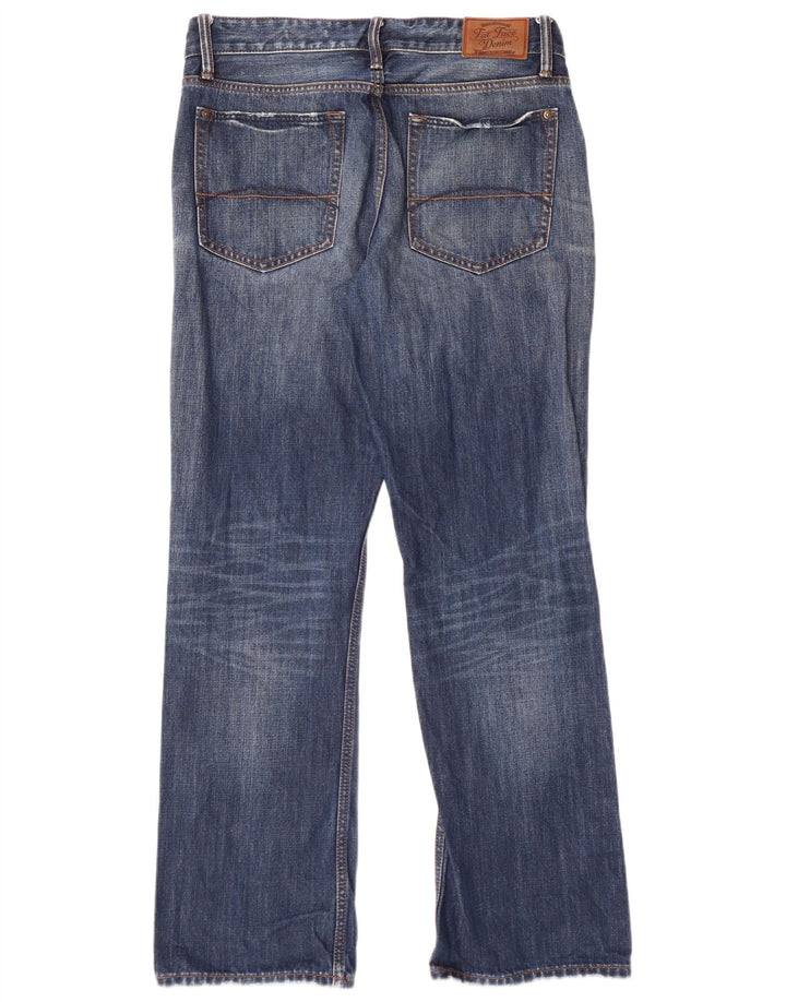Fat Face Jean Bootcut Coupe Régulière Homme W32 L30 Bleu Coton
