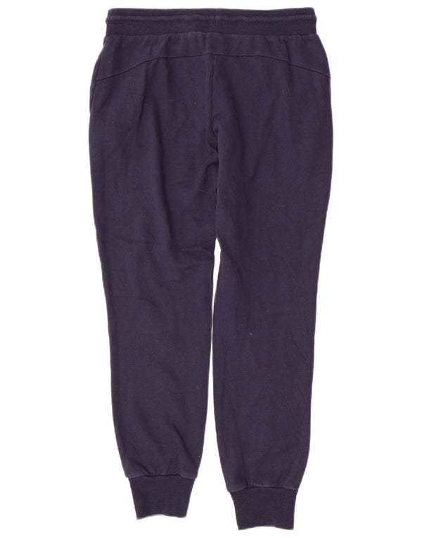 Ellesse Pantalon de survêtement graphique pour femme UK 12 Bleu marine moyen