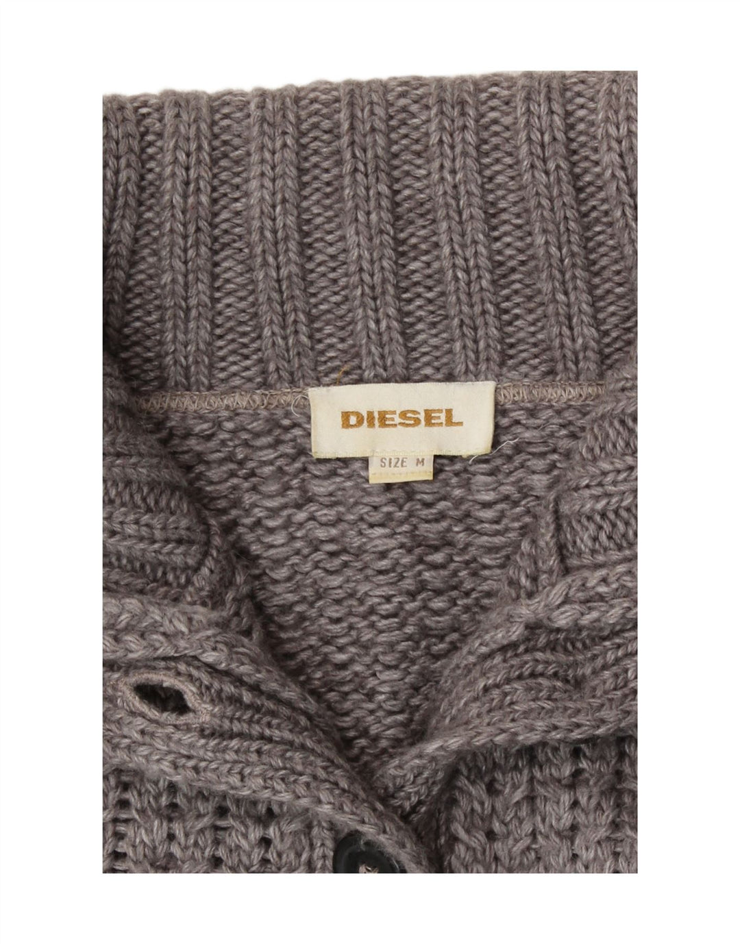 Diesel Cardigan court pour femme UK 14 Gris moyen