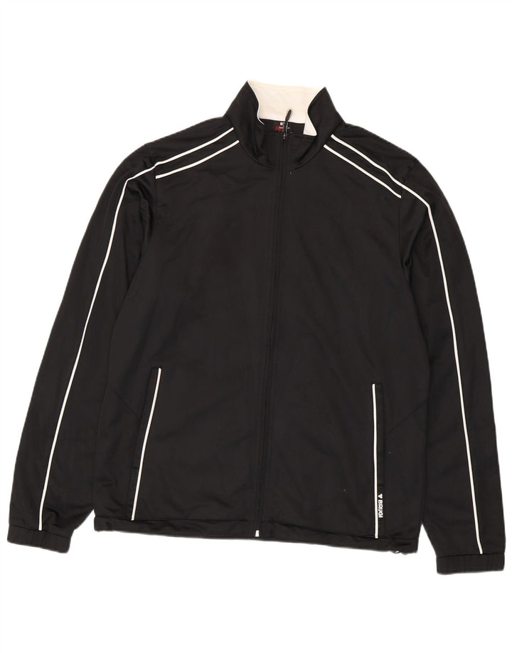 Brugi Veste de survêtement pour homme Taille L Noir Polyester