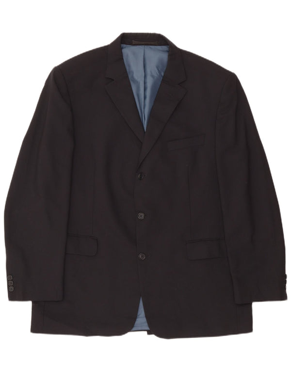 Marks & Spencer Veste blazer à 3 boutons pour homme UK 44 XL Bleu marine Polyester