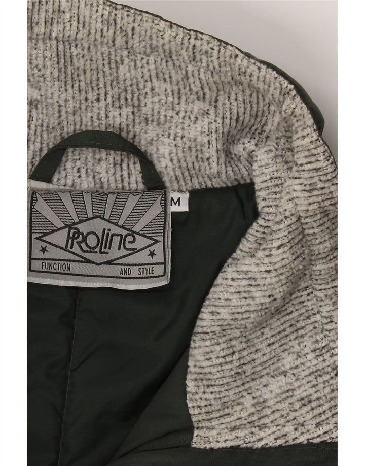 PROLINE Mens Pullover Windbreaker Jacket UK 38 Medium Green Polyamide Vintage Proline and Second-Hand Proline from Messina Hembry 