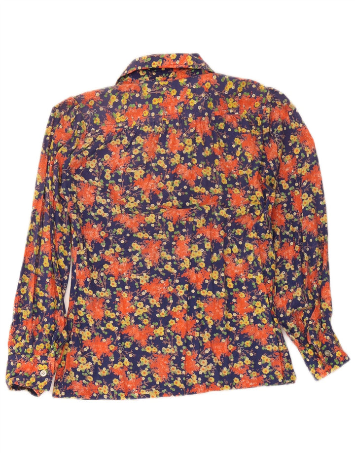 Blouse chemise femme vintage IT 42 Medium Multicolore Floral