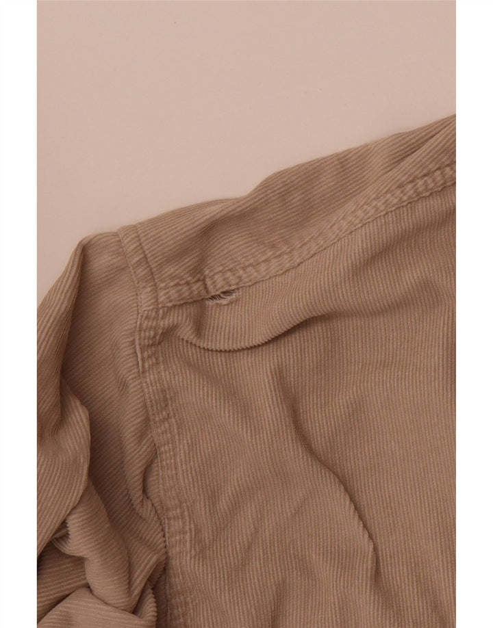 COTTON CLUB Chemise Velours Côtelé Homme Large Beige Coton