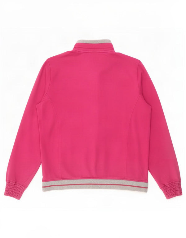 Champion Veste de survêtement pour femme UK 12 Coton color block rose moyen