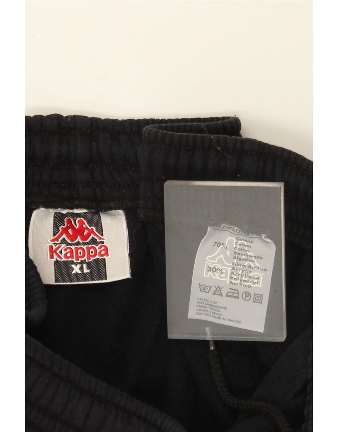 KAPPA Pantalon de Survêtement Homme XL Noir Coton