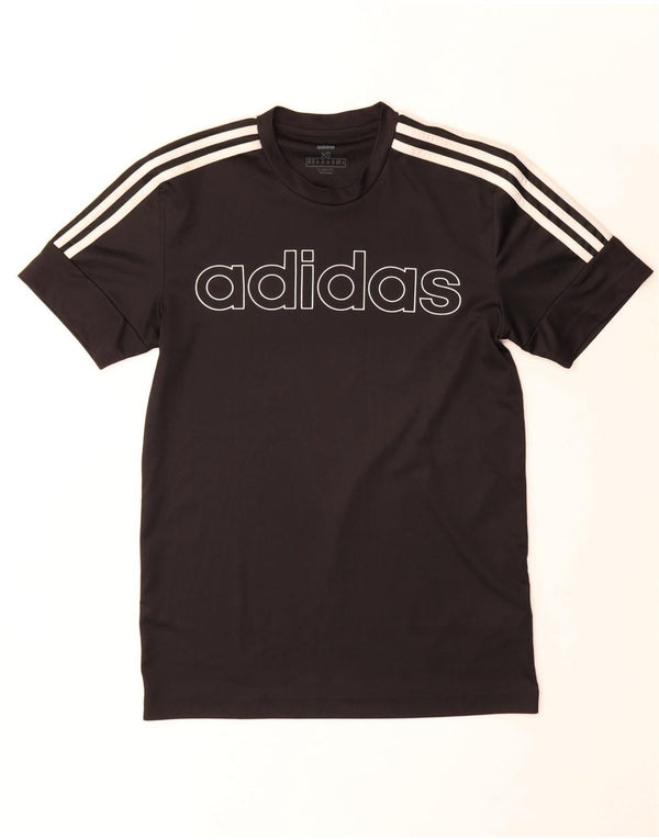 Adidas Hommes Climalite Graphic T-Shirt Top XS Noir Polyester