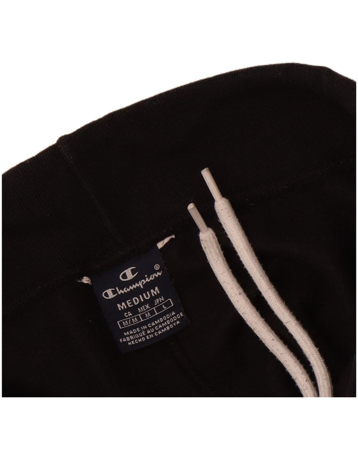CHAMPION Mens Tracksuit Trousers Joggers Medium  Black