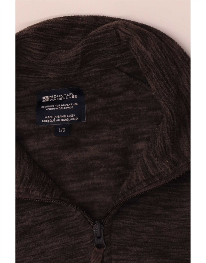 Mountain Warehouse Veste polaire pour homme UK 40 Large Marron Moucheté Polyester