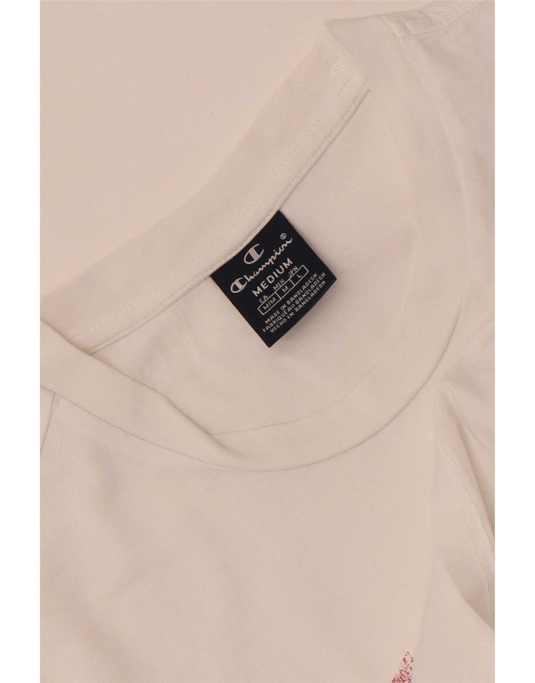 Champion T-Shirt Graphique Homme Blanc Moyen