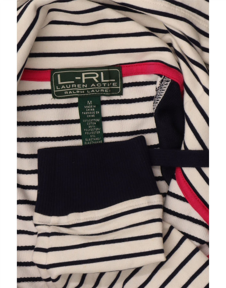 Ralph Lauren Veste de survêtement pour femme UK 12 Medium Blanc Nautique