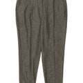 Zara Pantalon de costume court pour femme Medium W28 L24 Kaki Polyester