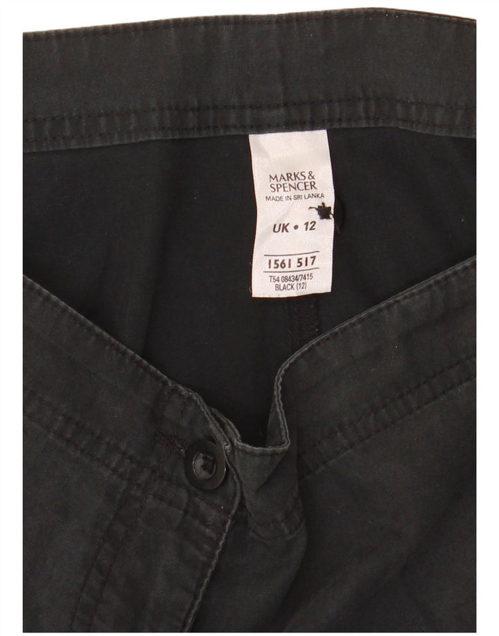 Marks & Spencer Short Chino Femme UK 12 Medium W32 Coton Noir
