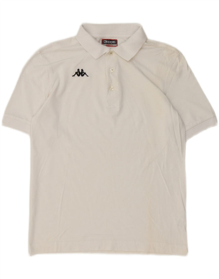 Kappa Polo Homme Petit Blanc Coton