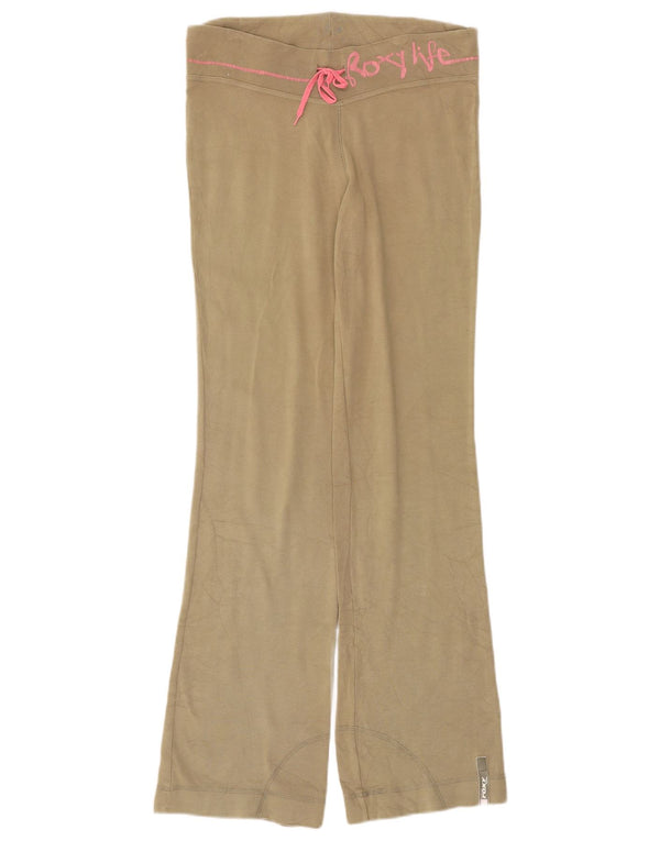 Roxy Pantalon de survêtement graphique pour femme US 3 XS Kaki Coton