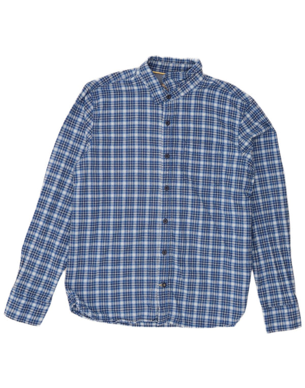 Chemise Homme Fat Face Grand Carreau Bleu Coton