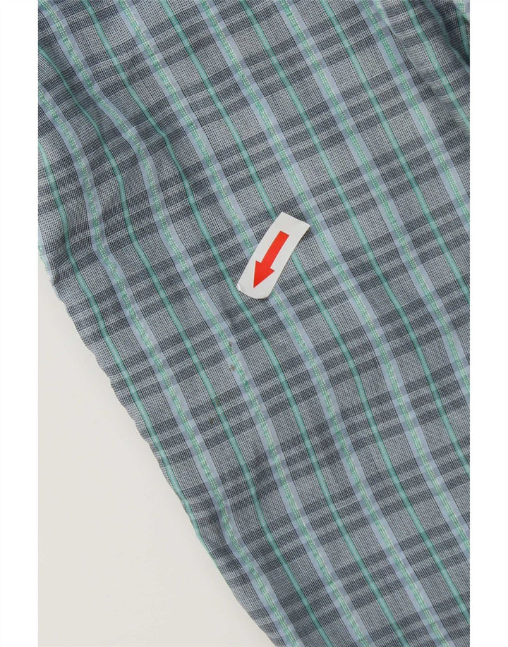Pantalon Chino Pegged Vintage Homme W29 L31 Bleu Check Polyester