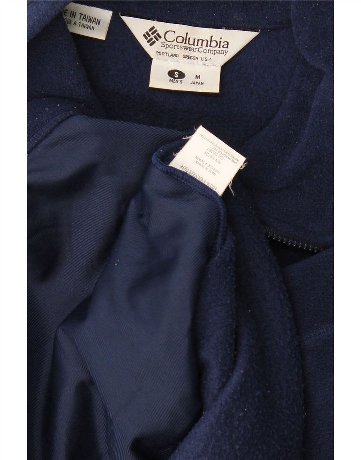 Columbia Veste polaire coupe ample pour homme UK 36 Small Bleu marine Polyester