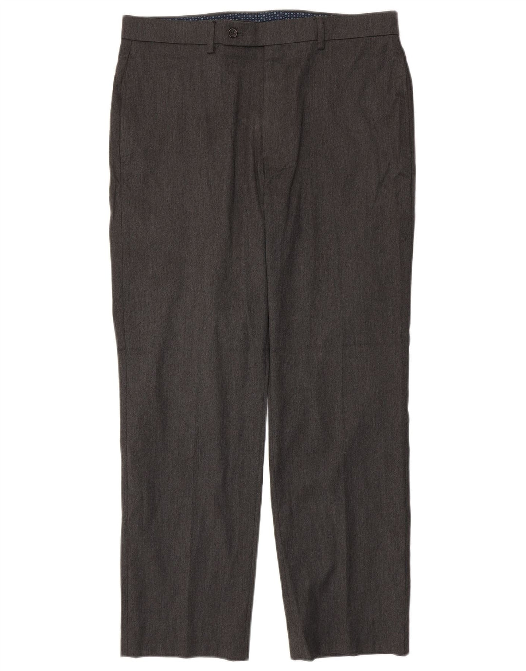 RALPH LAUREN Pantalon de Costume Droit Homme W33 L32 Gris Polyester