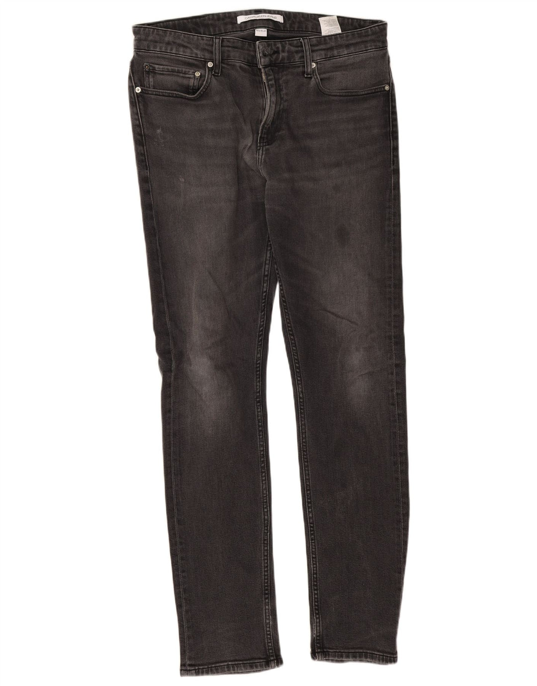 Calvin Klein Jean Slim Homme W32 L32 Gris Coton