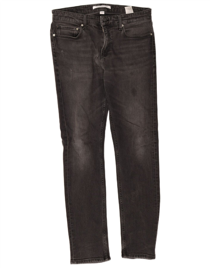 Calvin Klein Jean Slim Homme W32 L32 Gris Coton