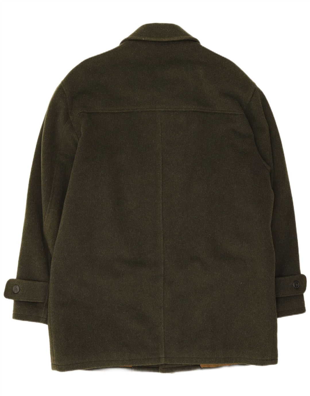 Porto Di Panama Mens By Preca Overcoat IT 48 Laine Kaki Moyen