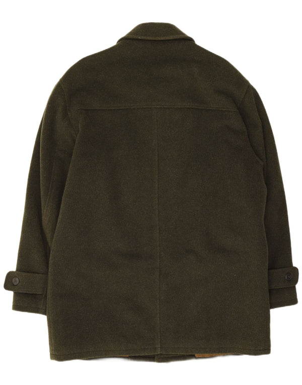 Porto Di Panama Mens By Preca Overcoat IT 48 Laine Kaki Moyen