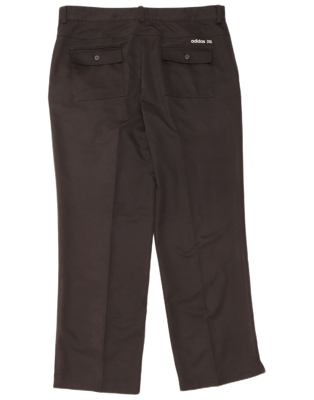 ADIDAS Mens Climalite Straight Chino Trousers W36 L32 Black Polyester