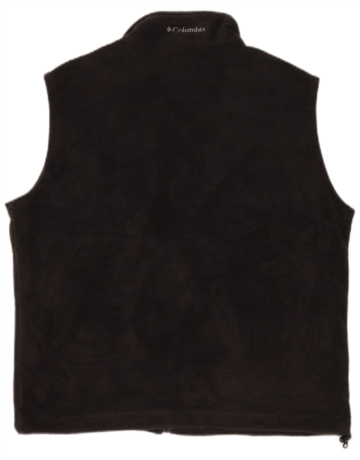 COLUMBIA Gilet Polaire Femme UK 16 Large Noir Polyester