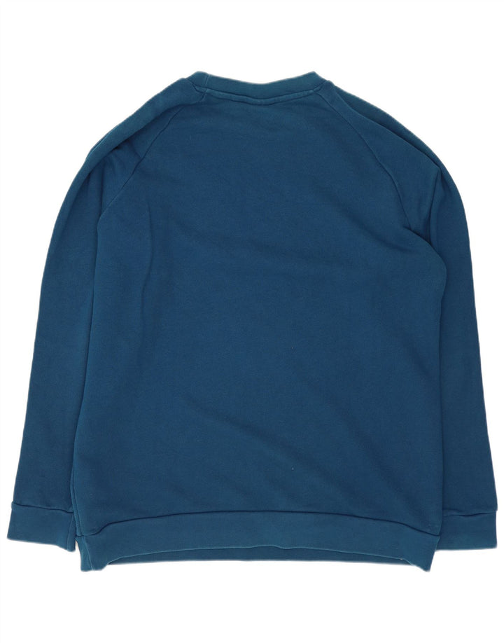 ADIDAS Sweat-shirt graphique pour hommes, grand coton bleu