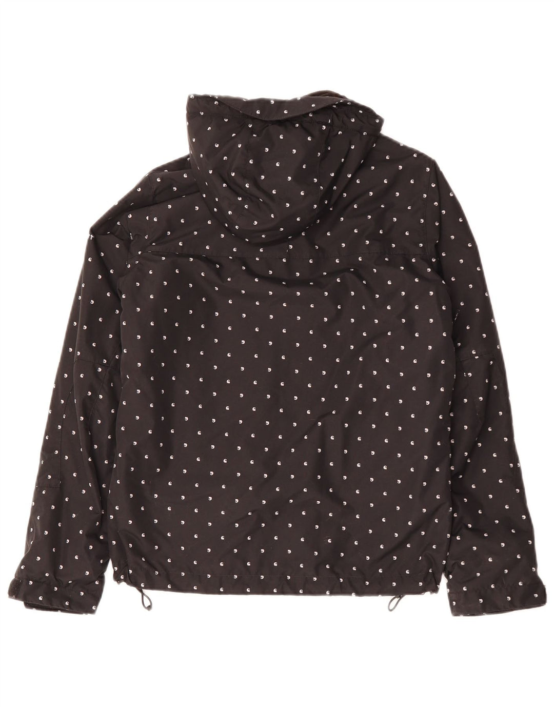 CARHARTT Veste coupe-vent à capuche surdimensionnée pour femme UK 6 XS Noir