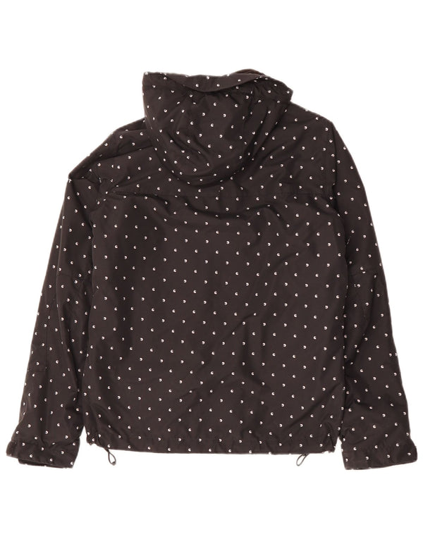 CARHARTT Veste coupe-vent à capuche surdimensionnée pour femme UK 6 XS Noir