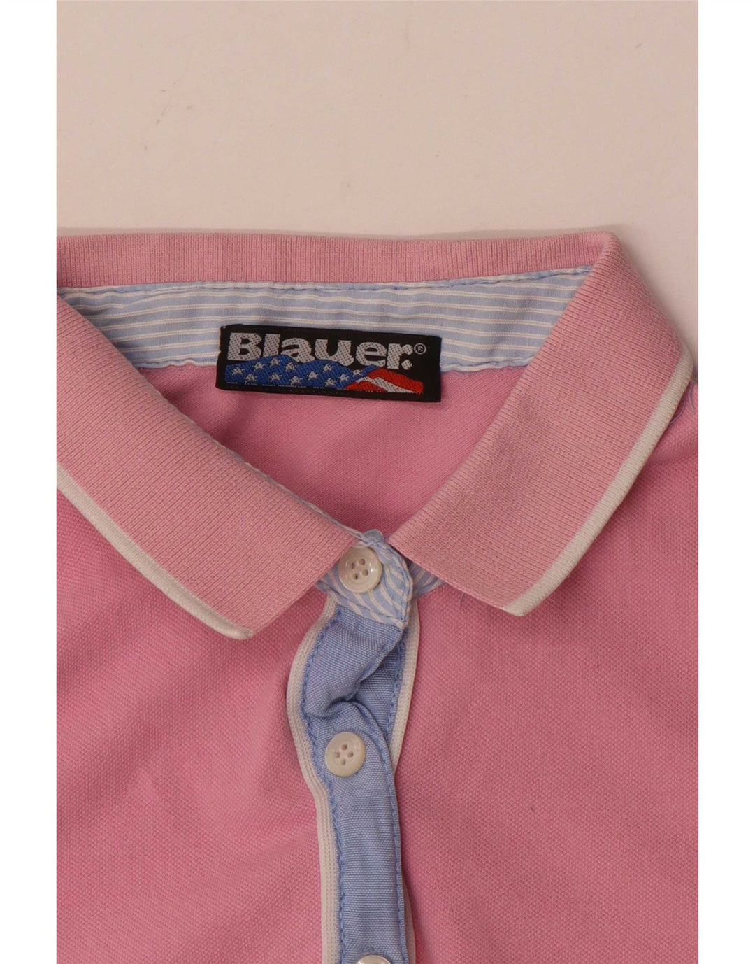 Blauer Polo Femme UK 12 Rose Moyen