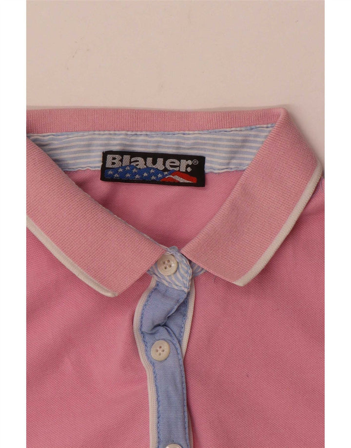 Blauer Polo Femme UK 12 Rose Moyen